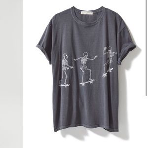 UO Project Social T Skateboard Skeleton Shirt